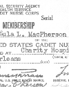 Eula Lole MacPherson McMillian's membership card Eula Lole MacPherson McMillian' membership card